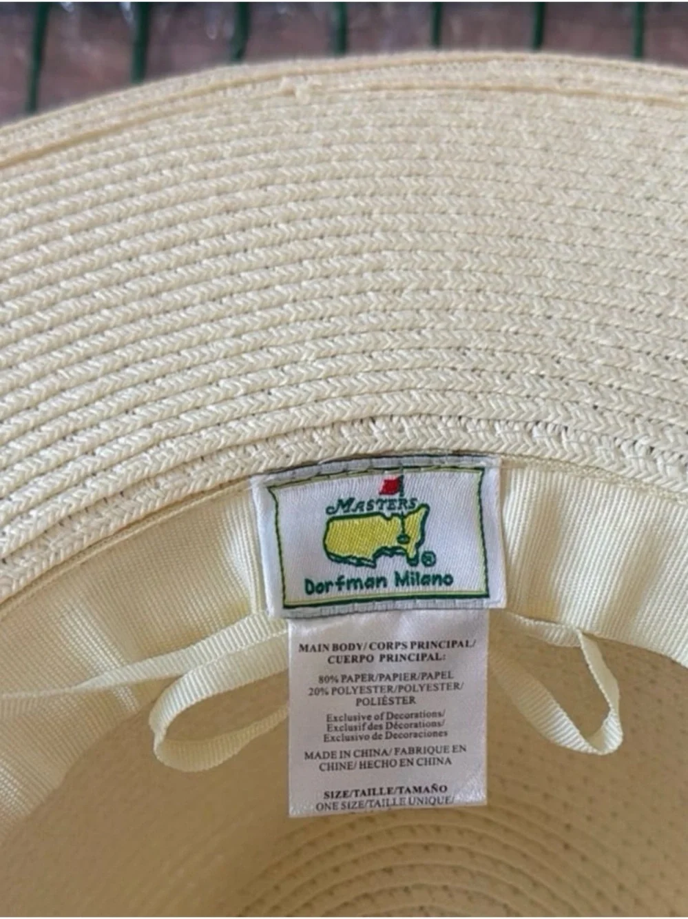 ***NWT BRAND NEW RARE MASTERS SUN HAT***